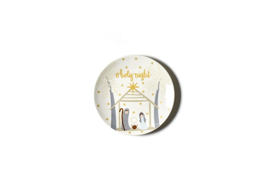 Salad Plates | Coton Colors by Laura Johnson O Holy Night Salad Plate Fair Skin, Set Of 4