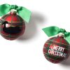 Holiday Ornaments | Coton Colors by Laura Johnson Merry Christmas Duck Decoy Glass Ornament