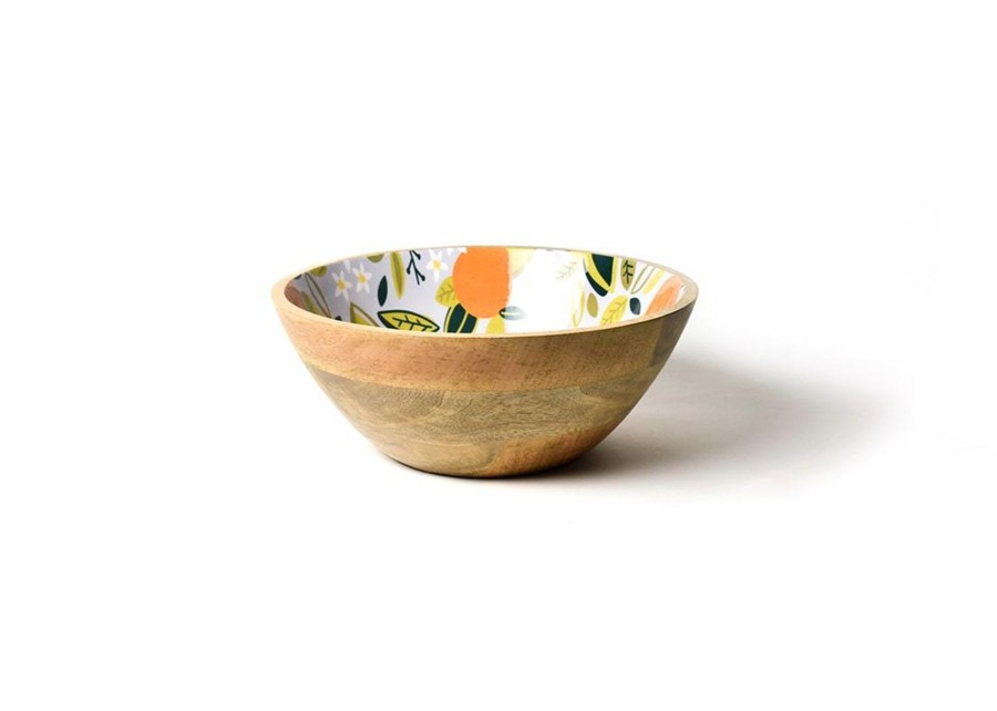 Shop All Serveware & Entertaining | Coton Colors by Laura Johnson Citrus Mango Wood Footed Bowl