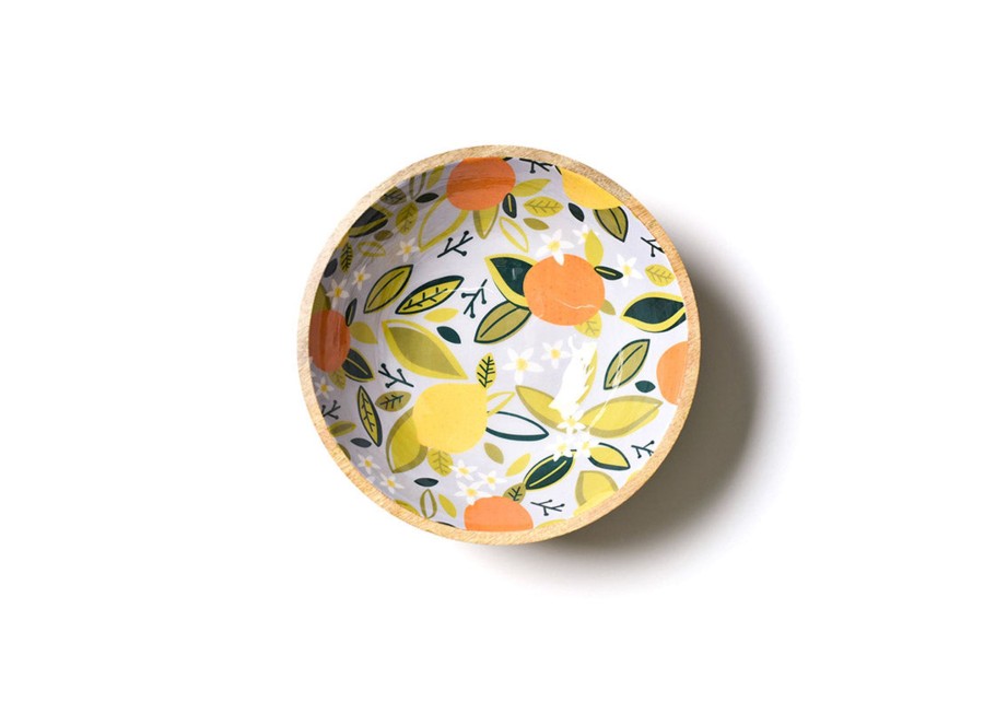 Shop All Serveware & Entertaining | Coton Colors by Laura Johnson Citrus Mango Wood Footed Bowl