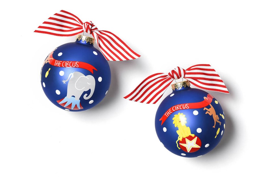 Babies & Children Ornaments | Coton Colors by Laura Johnson Circus Glass Ornament