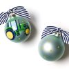 Babies & Children Ornaments | Coton Colors by Laura Johnson On The Farm Tractor Glass Ornament