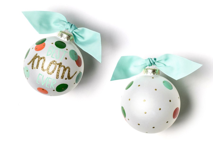 Family & Friends Ornaments | Coton Colors by Laura Johnson Best Mom Ever Glass Ornament