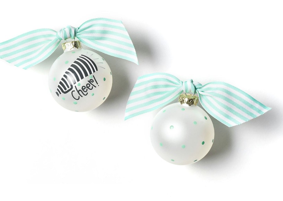 Commemorative Ornaments | Coton Colors by Laura Johnson Cheerleading Glass Ornament