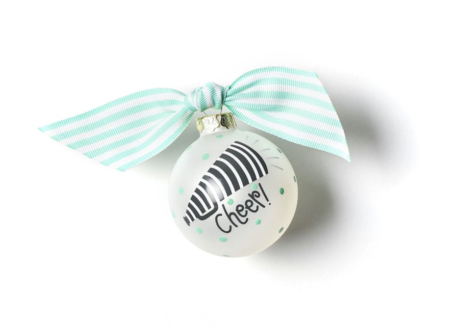 Commemorative Ornaments | Coton Colors by Laura Johnson Cheerleading Glass Ornament