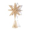 Seasonal Decor | Coton Colors by Laura Johnson Gold Beaded Star Small Tree Topper