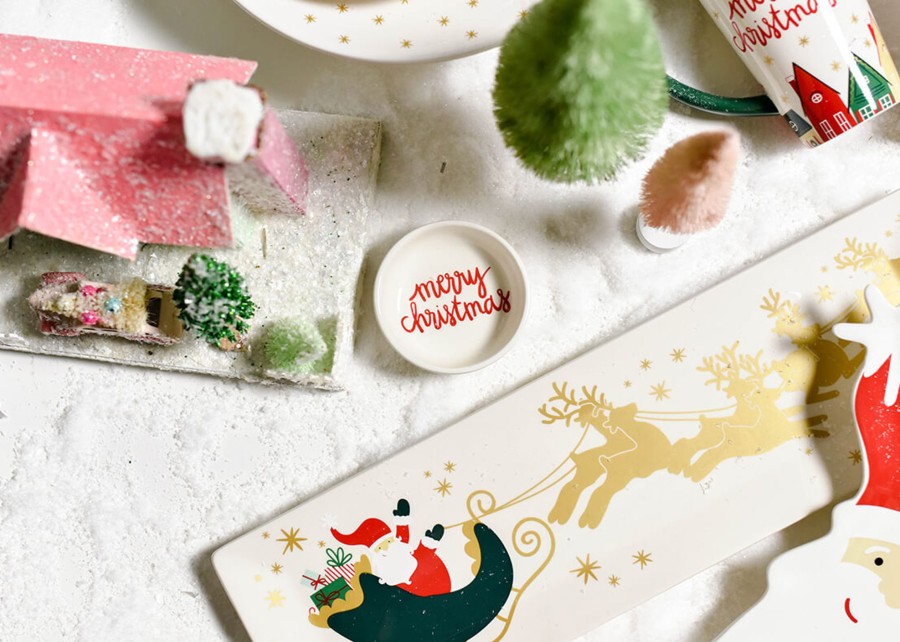 Shop All Serveware & Entertaining | Coton Colors by Laura Johnson Christmas In The Village Tray