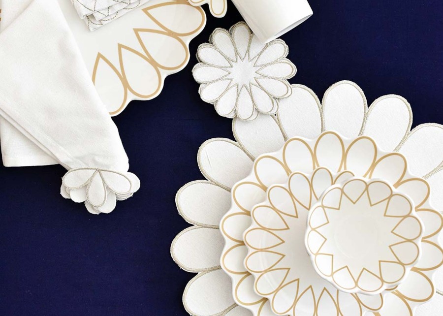 Shop All Dinnerware | Coton Colors by Laura Johnson Deco Gold Scallop Salad Plate