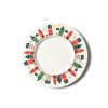 Shop All Dinnerware | Coton Colors by Laura Johnson Flying Santa Rimmed Dinner Plate