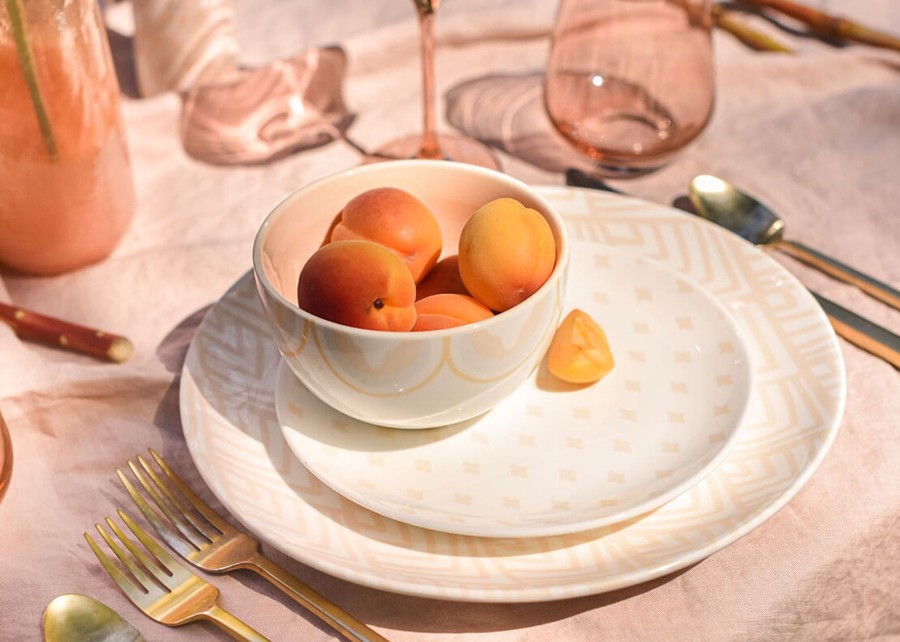 Shop All Dinnerware | Coton Colors by Laura Johnson Blush Layered Diamond Dinner Plate