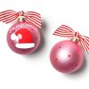 Babies & Children Ornaments | Coton Colors by Laura Johnson My First Christmas Hat Girl Glass Ornament