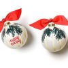 Holiday Ornaments | Coton Colors by Laura Johnson Balsam And Berry Glass Ornament