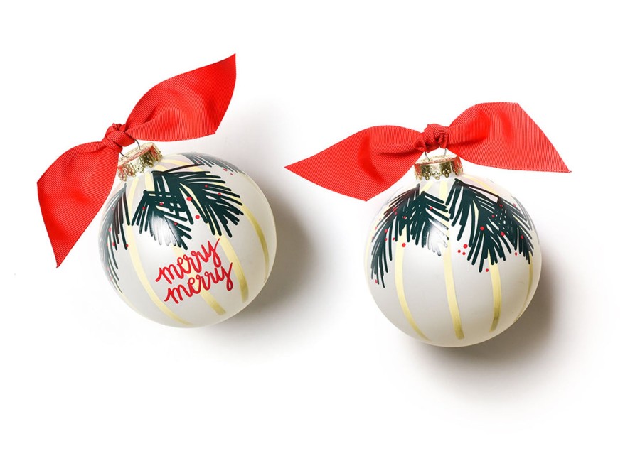 Holiday Ornaments | Coton Colors by Laura Johnson Balsam And Berry Glass Ornament