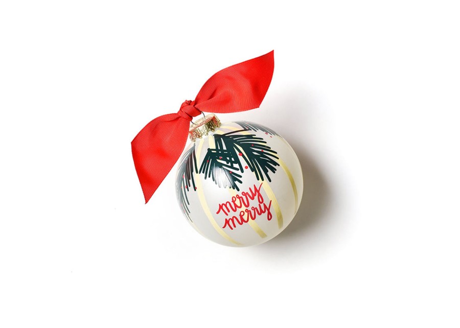 Holiday Ornaments | Coton Colors by Laura Johnson Balsam And Berry Glass Ornament