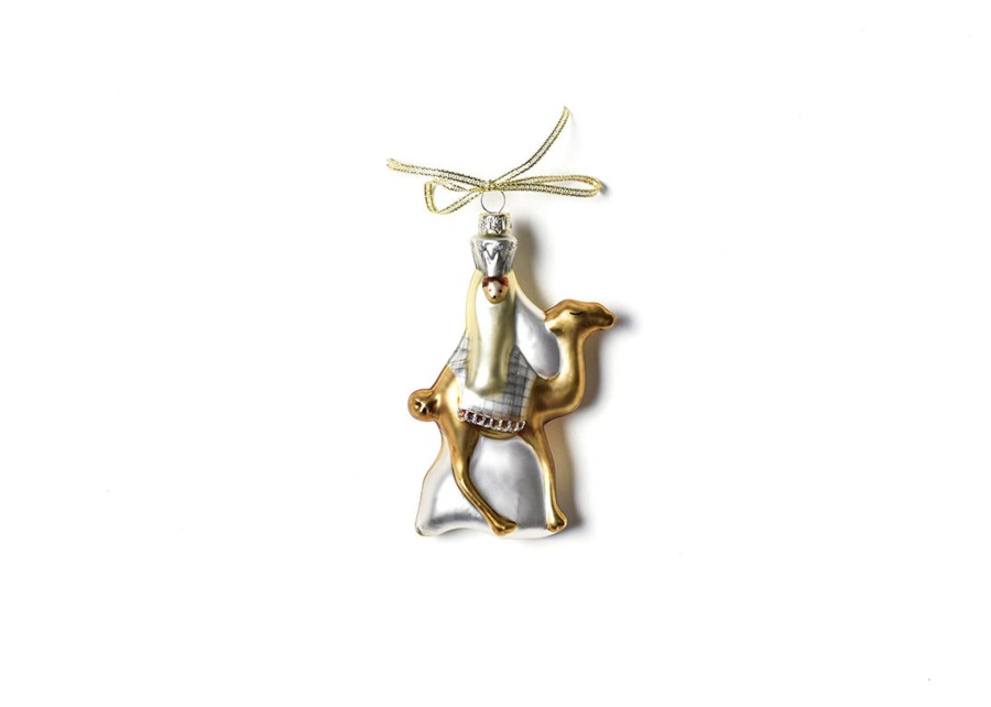 Religious Ornaments | Coton Colors by Laura Johnson O Holy Night Shaped Ornament - Wise Man 1