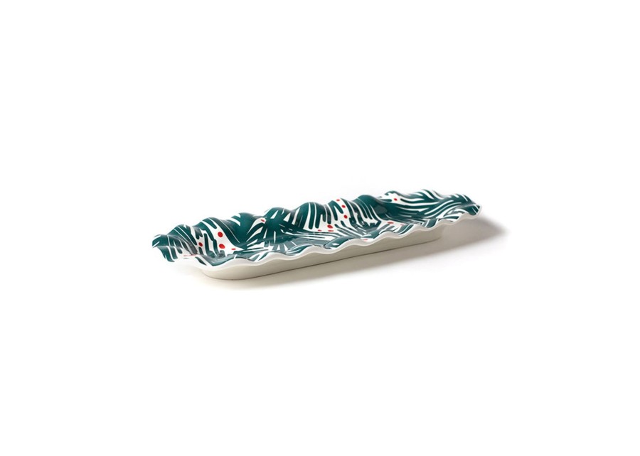 Shop All Serveware & Entertaining | Coton Colors by Laura Johnson Balsam And Berry Ruffle Skinny Tray