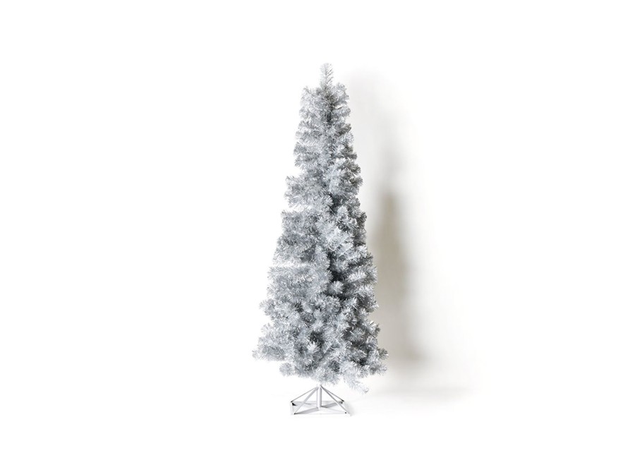 Seasonal Decor | Coton Colors by Laura Johnson 5-Foot Silver Tinsel Tree