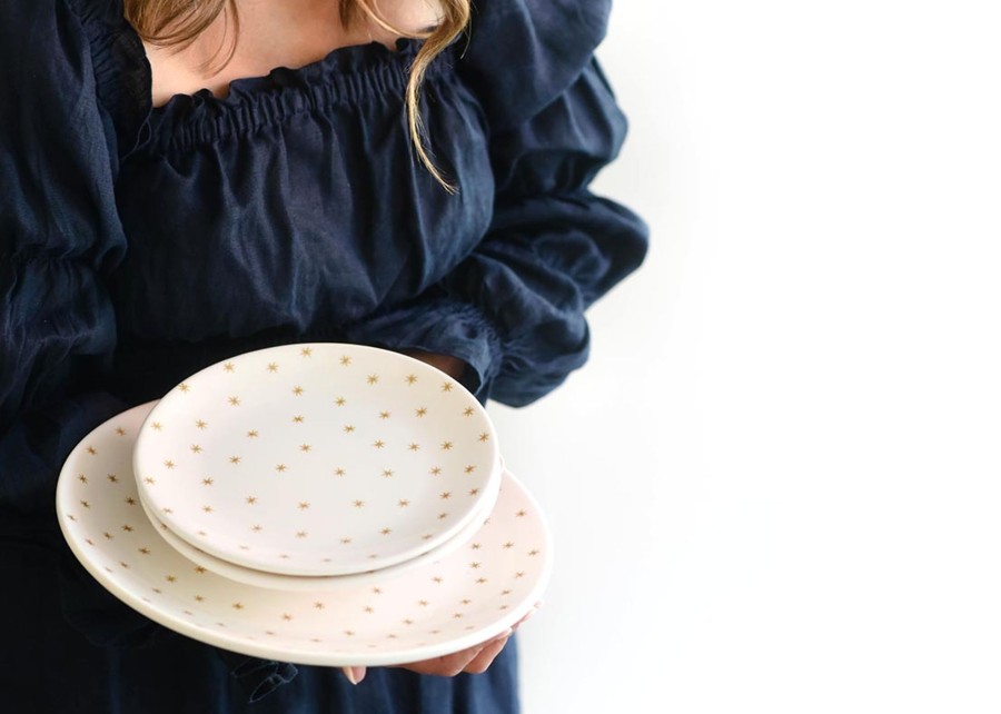 Shop All Dinnerware | Coton Colors by Laura Johnson Gold Star Salad Plate