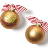 Holiday Ornaments | Coton Colors by Laura Johnson Merry Merry Boxwood Wreath Glass Ornament