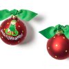 Babies & Children Ornaments | Coton Colors by Laura Johnson Santa'S Little Helper Girl Glass Ornament