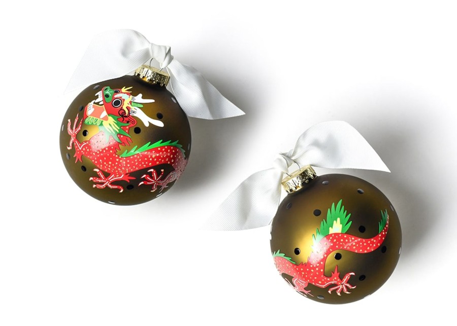 Commemorative Ornaments | Coton Colors by Laura Johnson Chinese Dragon Glass Ornament