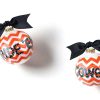 Collegiate Ornaments | Coton Colors by Laura Johnson Oklahoma State Chevron Glass Ornament