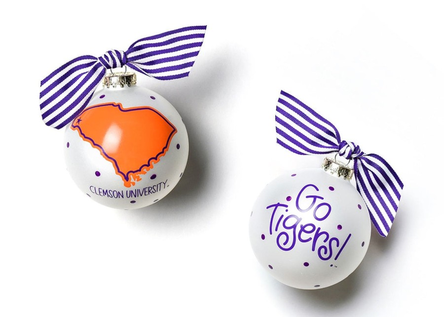 Commemorative Ornaments | Coton Colors by Laura Johnson Clemson University State Glass Ornament