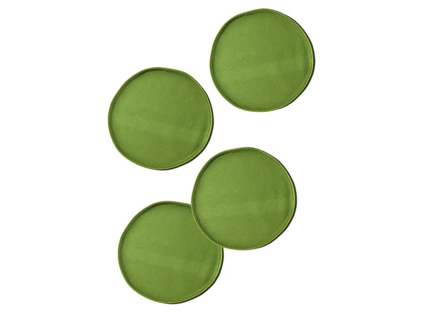 Table Linens | Coton Colors by Laura Johnson Olive Color Block Round Placemat Set Of 4