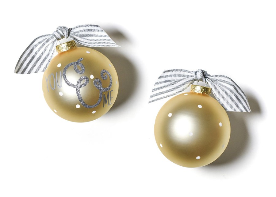 Wedding & Anniversary Ornaments | Coton Colors by Laura Johnson You & Me Glass Ornament