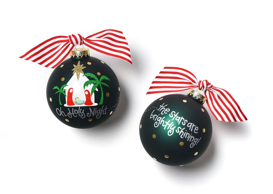 Commemorative Ornaments | Coton Colors by Laura Johnson Oh Holy Night Glass Ornament