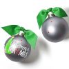 Wedding & Anniversary Ornaments | Coton Colors by Laura Johnson Our First Christmas As Mr. & Mrs. Glass Ornament