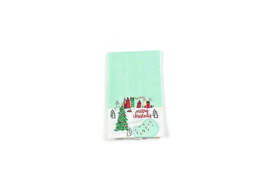 Shop All Home | Coton Colors by Laura Johnson Christmas In The Village Town Small Hand Towel