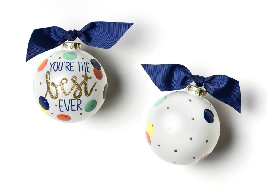 Commemorative Ornaments | Coton Colors by Laura Johnson You'Re The Best Ever Glass Ornament