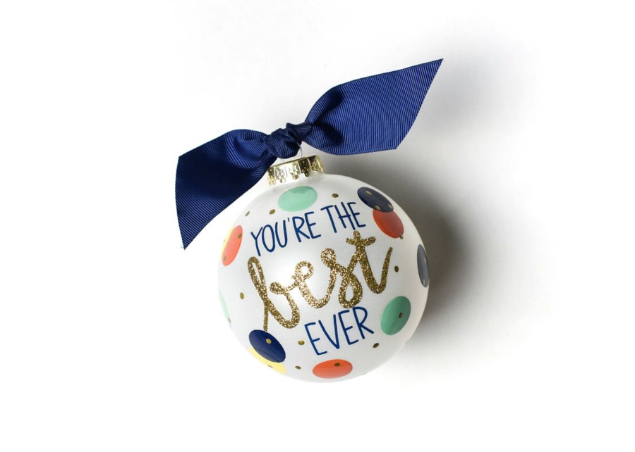 Commemorative Ornaments | Coton Colors by Laura Johnson You'Re The Best Ever Glass Ornament