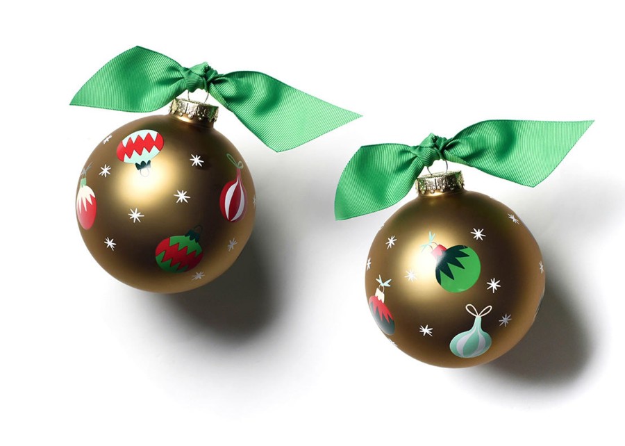 Holiday Ornaments | Coton Colors by Laura Johnson Gold Vintage Ornaments Glass Ornament