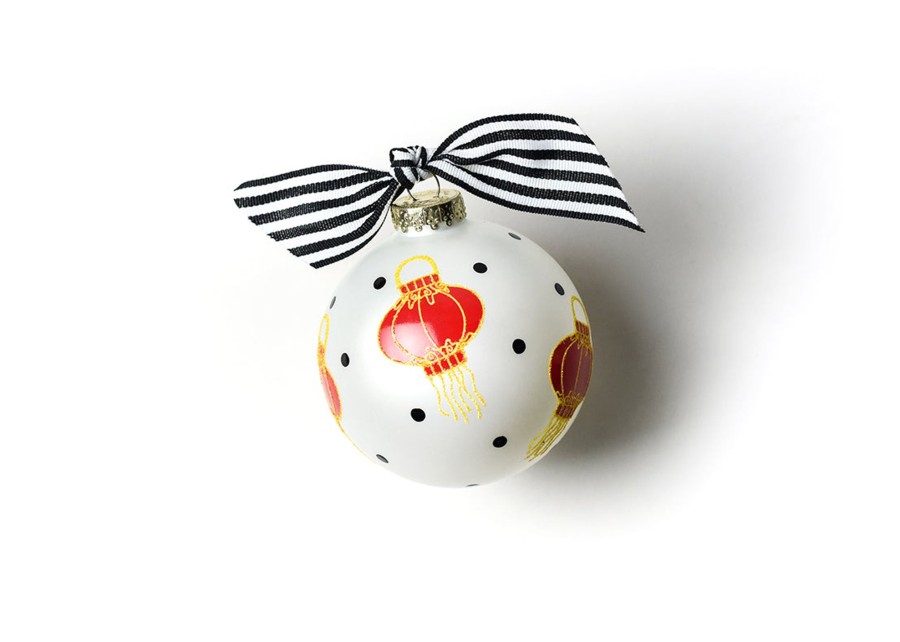 Commemorative Ornaments | Coton Colors by Laura Johnson Chinese Lanterns Glass Ornament