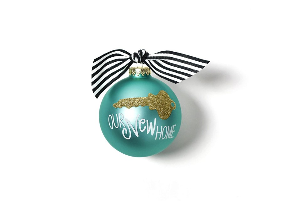 Commemorative Ornaments | Coton Colors by Laura Johnson Key To Our New Home Glass Ornament