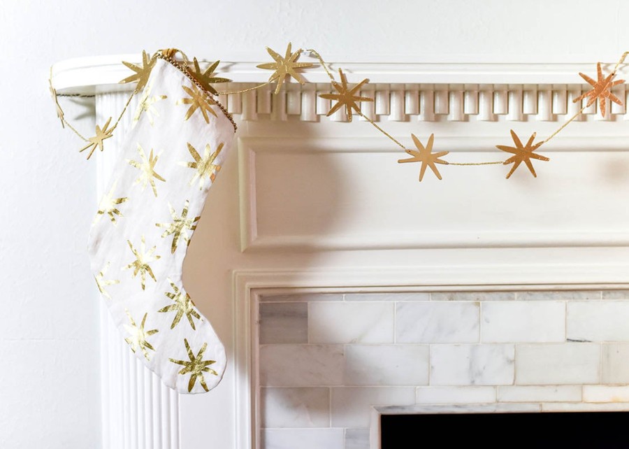 Seasonal Decor | Coton Colors by Laura Johnson Gold Star Stocking