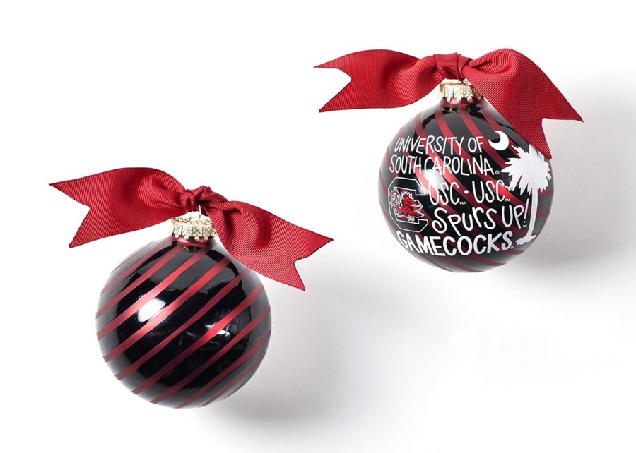 Collegiate Ornaments | Coton Colors by Laura Johnson South Carolina Word Collage Glass Ornament