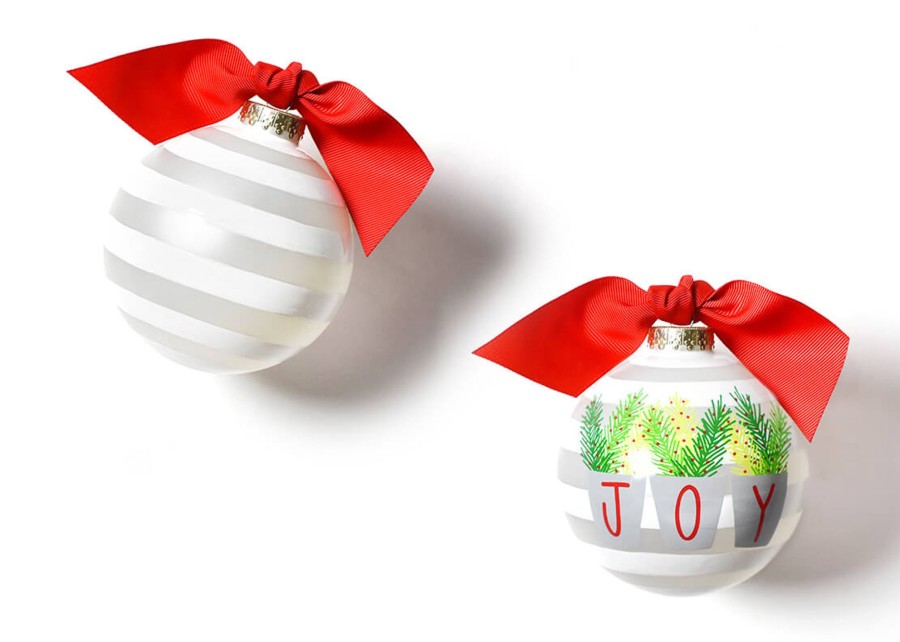 Holiday Ornaments | Coton Colors by Laura Johnson Joy Branches Glass Ornament