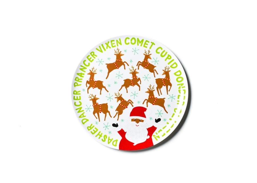 Babies & Children | Coton Colors by Laura Johnson Brown Skin Calling All Reindeer Melamine Dinner Plate