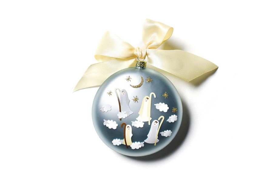 Religious Ornaments | Coton Colors by Laura Johnson Birth Of Christ - Luke 2:8 120Mm Glass Ornament