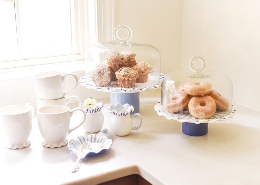 Shop All Serveware & Entertaining | Coton Colors by Laura Johnson Small Ring Handle Glass Dome