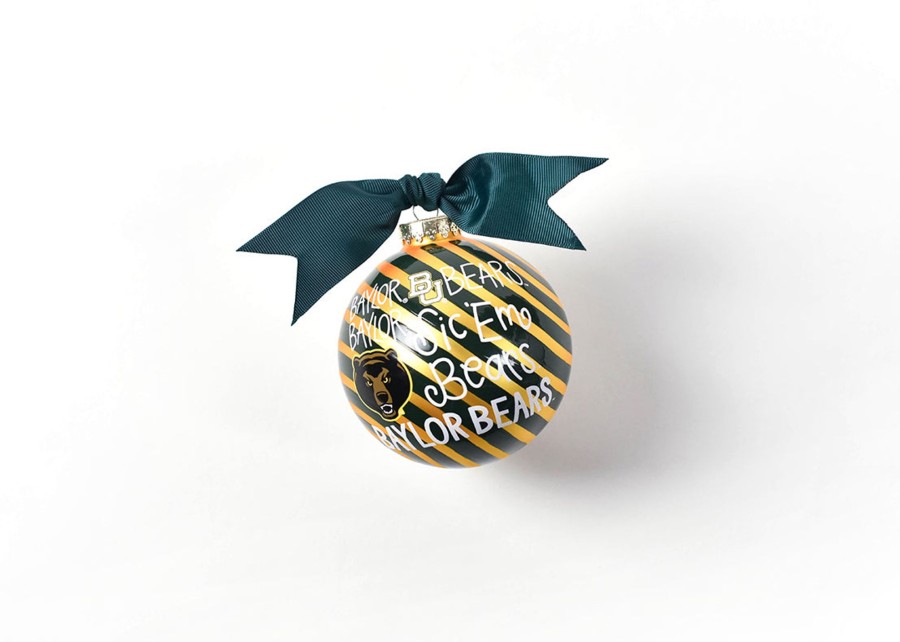 Collegiate Ornaments | Coton Colors by Laura Johnson Baylor Word Collage Glass Ornament