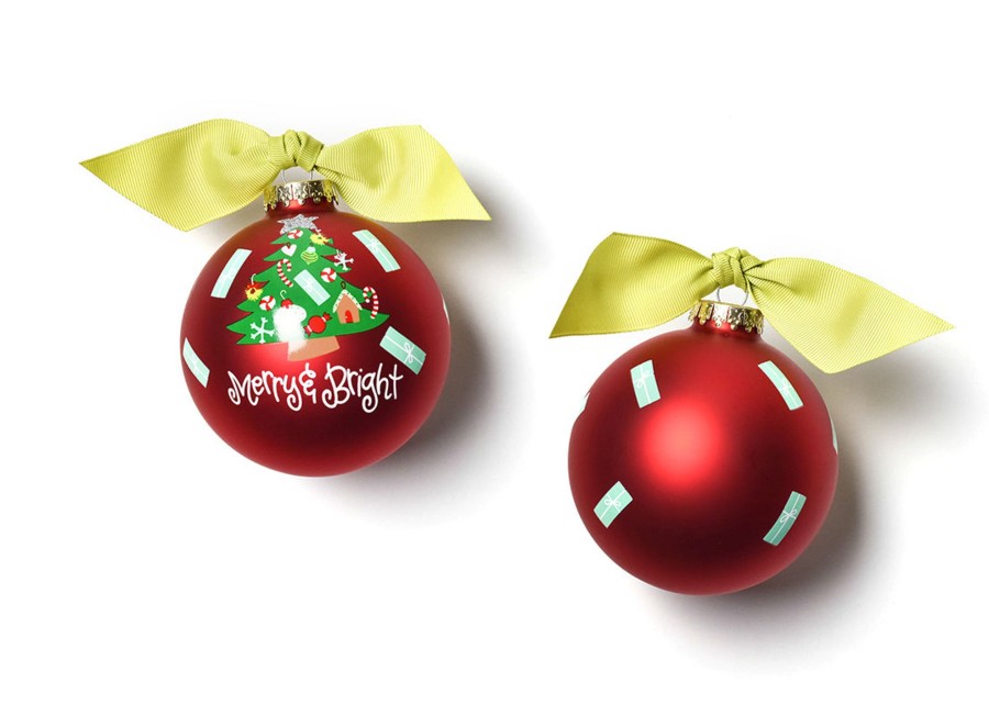 Holiday Ornaments | Coton Colors by Laura Johnson Merry & Bright Vintage Tree Glass Ornament