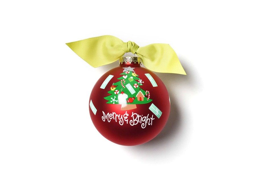 Holiday Ornaments | Coton Colors by Laura Johnson Merry & Bright Vintage Tree Glass Ornament