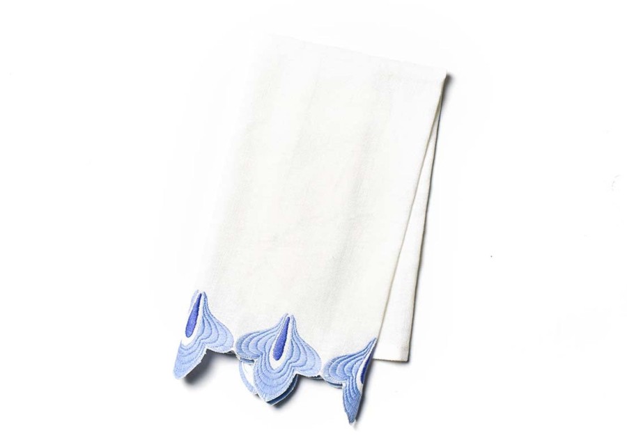 Shop All Home | Coton Colors by Laura Johnson Iris Blue Sprout Trim Medium Hand Towel