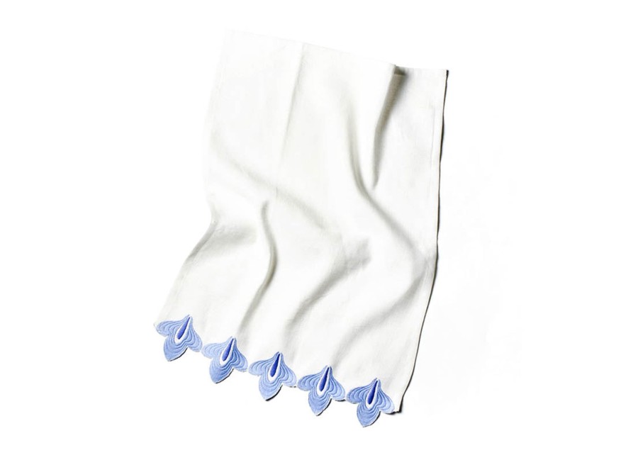 Shop All Home | Coton Colors by Laura Johnson Iris Blue Sprout Trim Medium Hand Towel