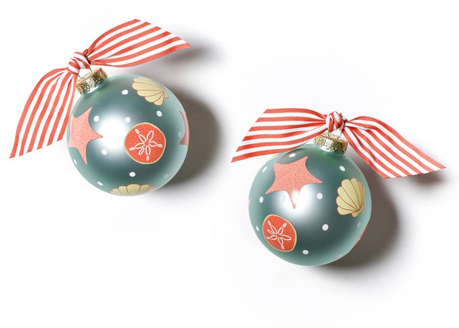 Commemorative Ornaments | Coton Colors by Laura Johnson Shells Glass Ornament