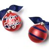 Collegiate Ornaments | Coton Colors by Laura Johnson Auburn University Stripe Glass Ornament